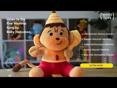 Baby Hanuman Mini 7" Mantra Singing Plush Toy - Image 9